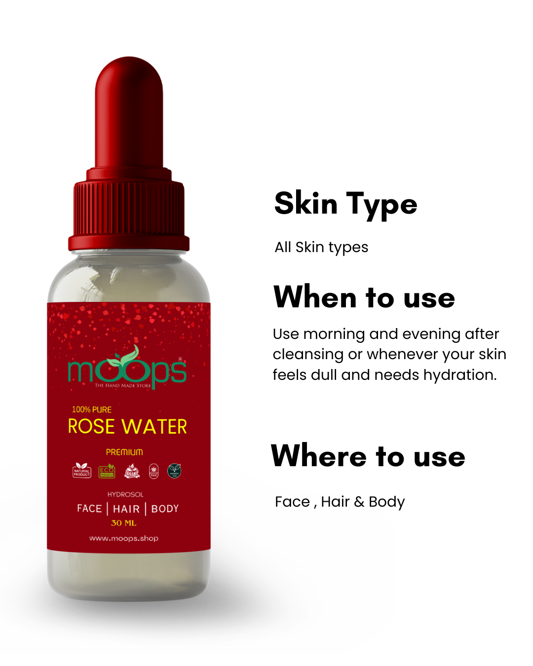 Moops Premium Rose Water 