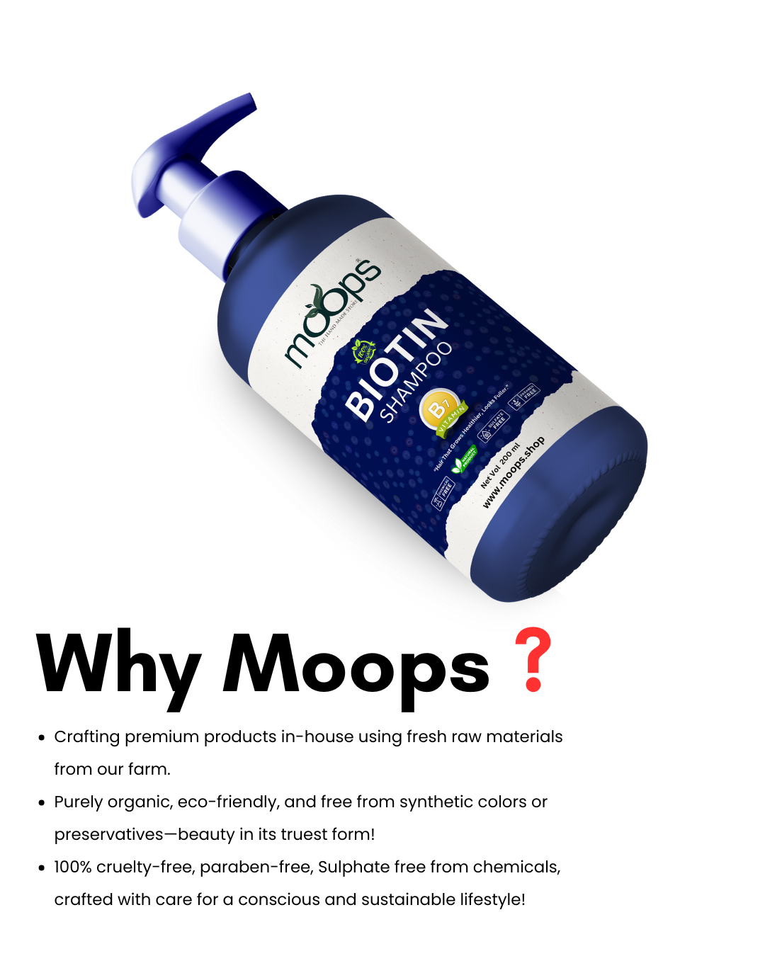 Moops Biotin Shampoo