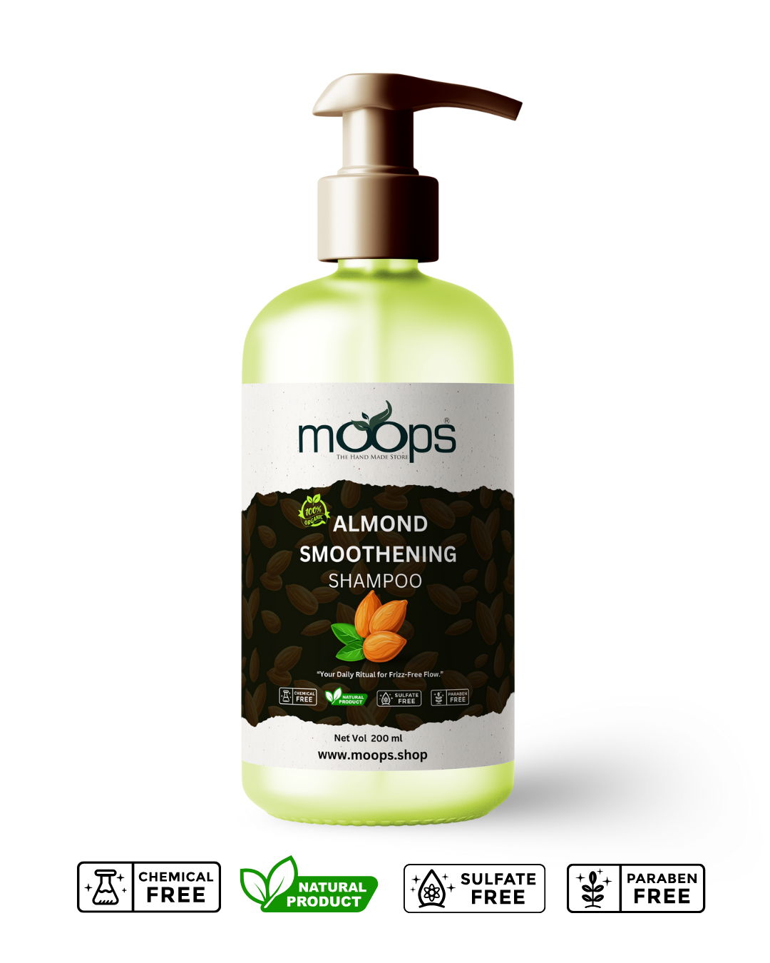 Moops Almond Smoothening Shampoo