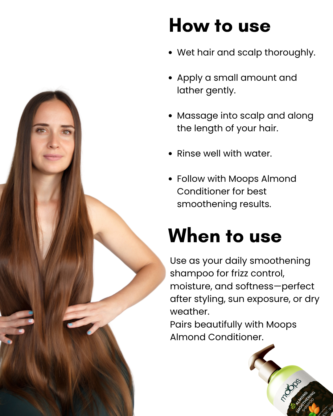 Moops Almond Smoothening Shampoo