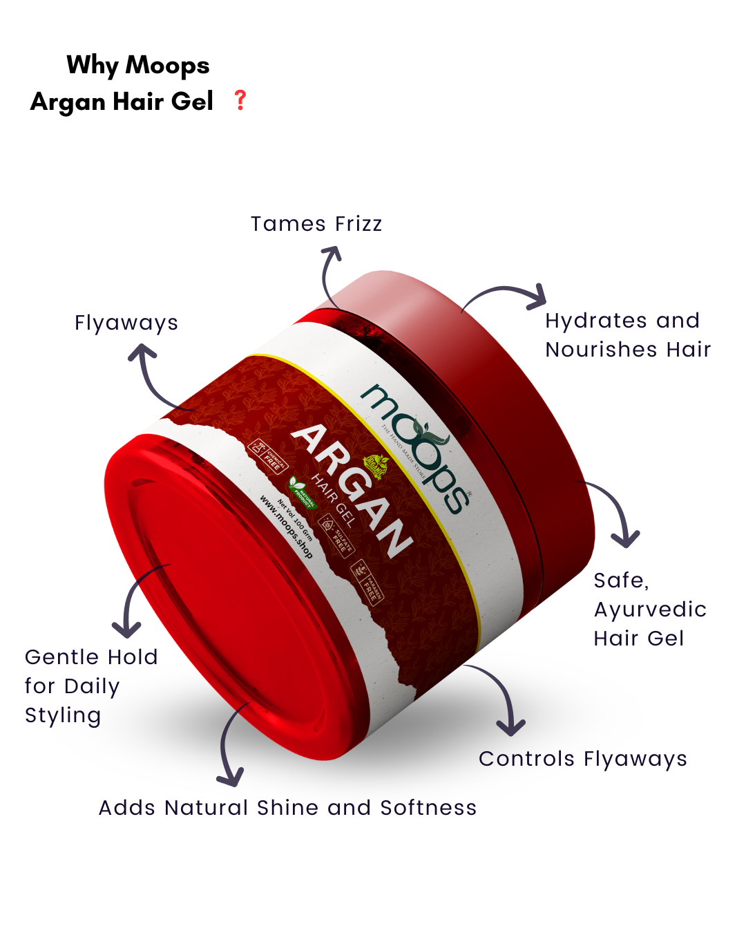 Moops Argan Hair Gel