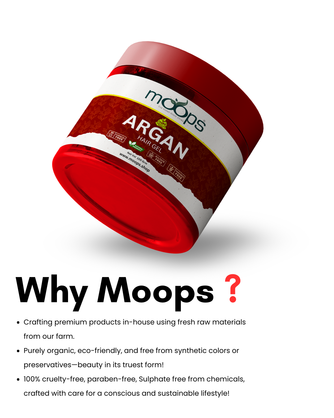 Moops Argan Hair Gel
