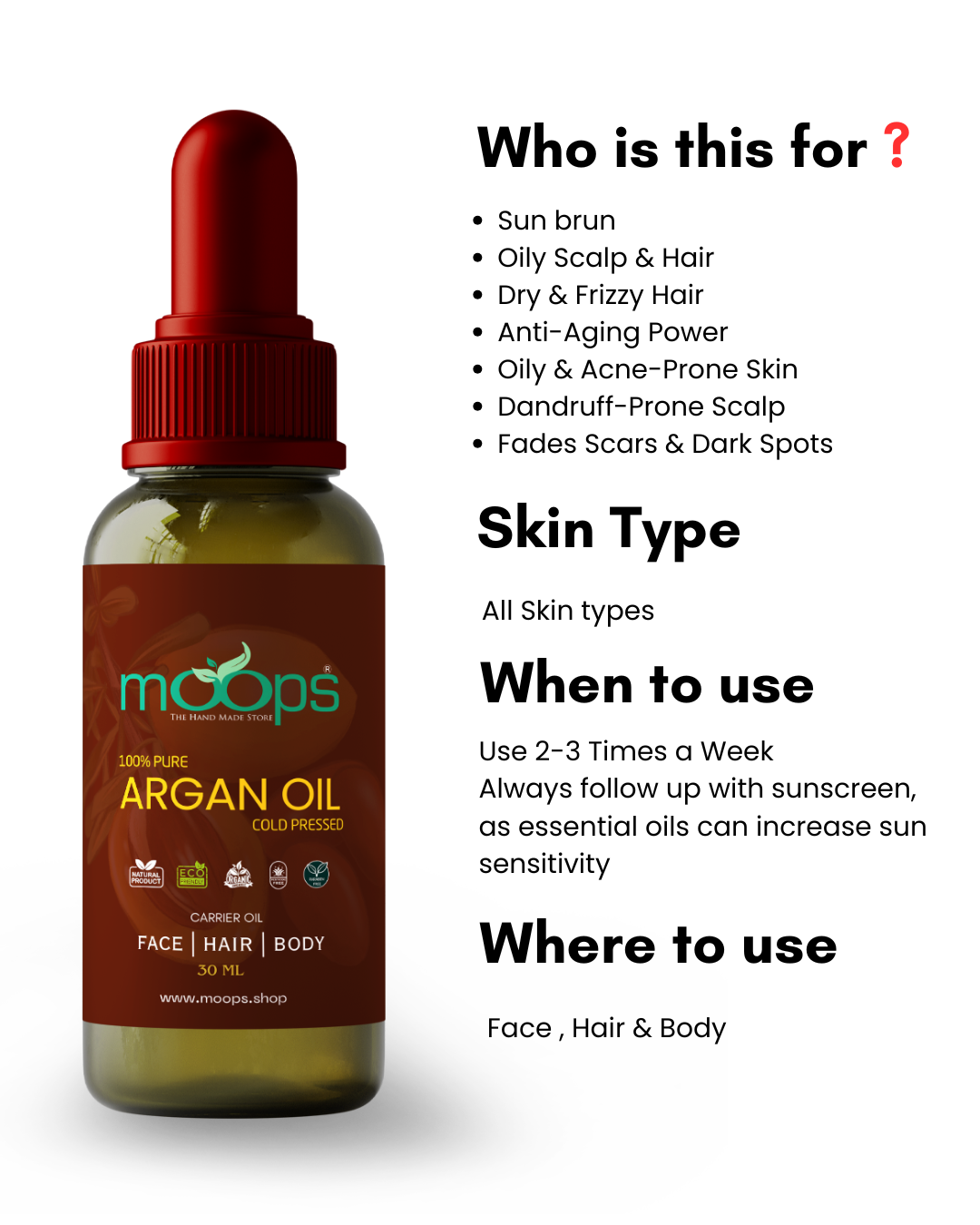 Moops Argan Oil
