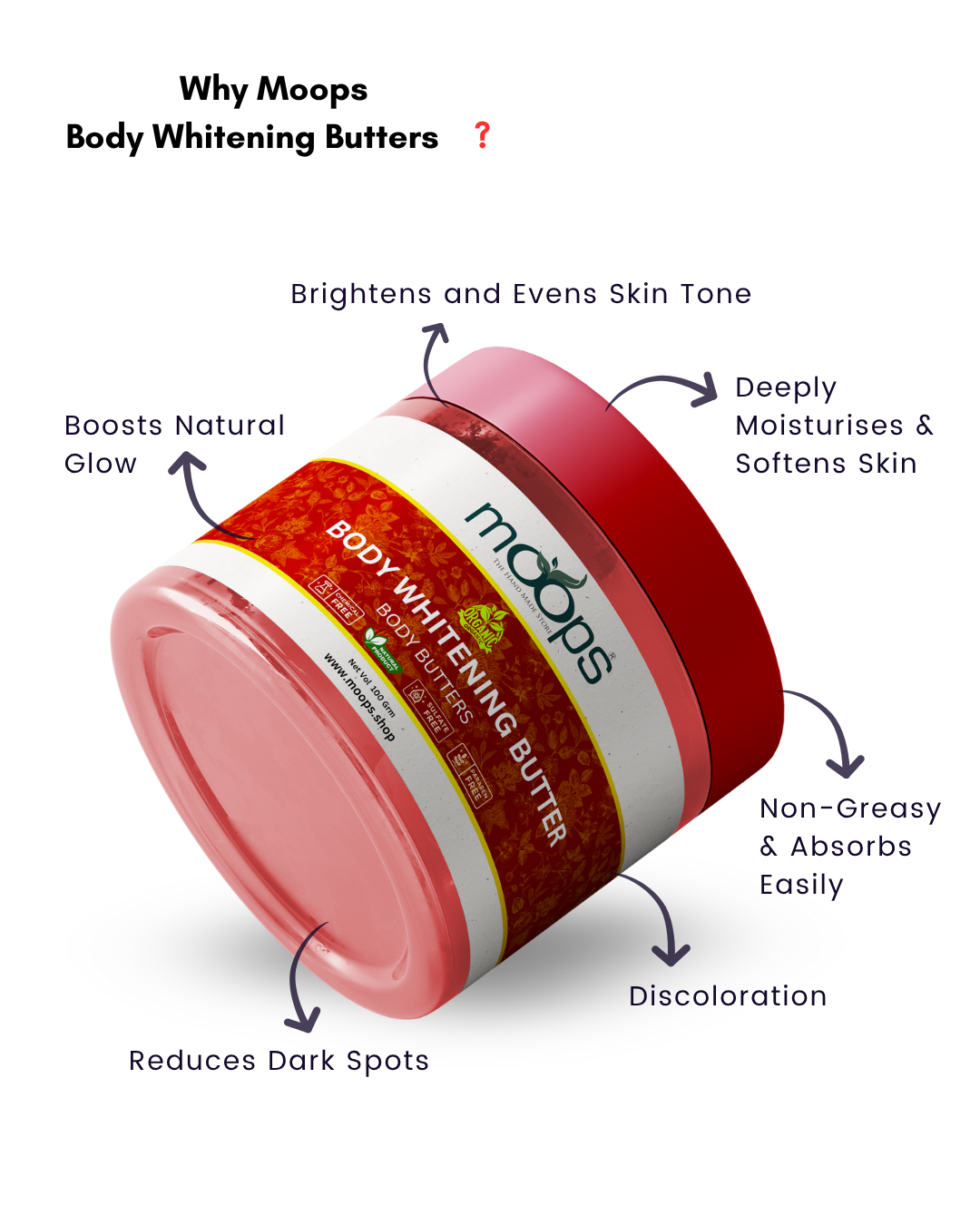 Moops Body Whitening Butter