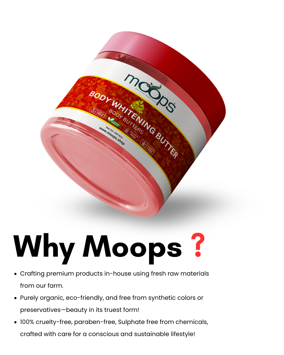 Moops Body Whitening Butter