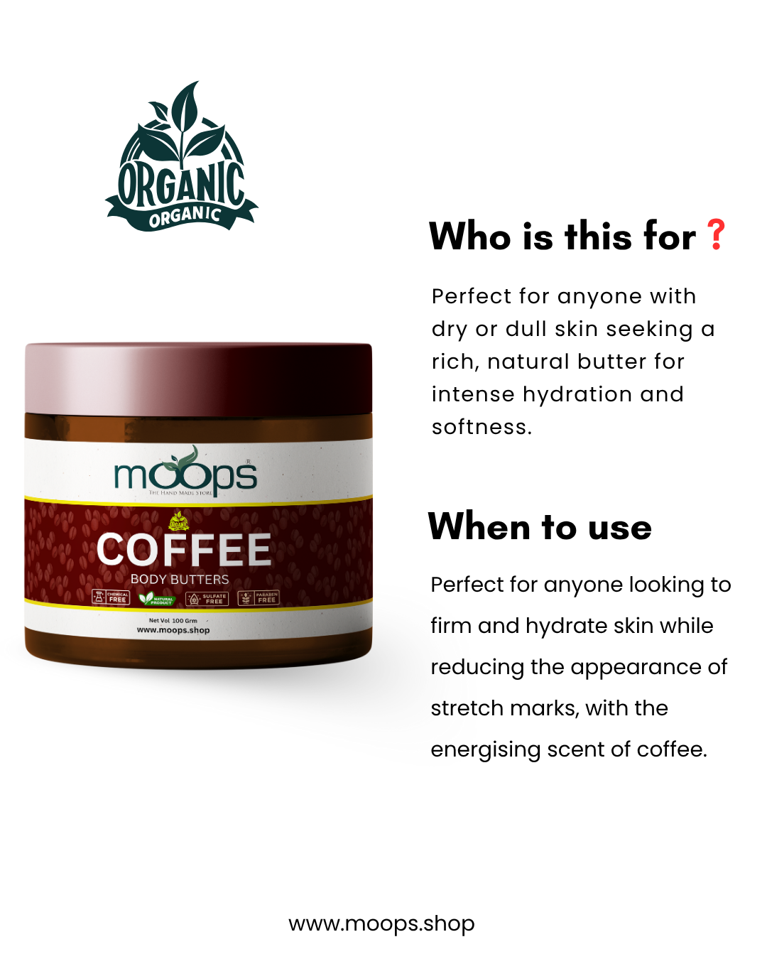 Moops Coffee Body Butter