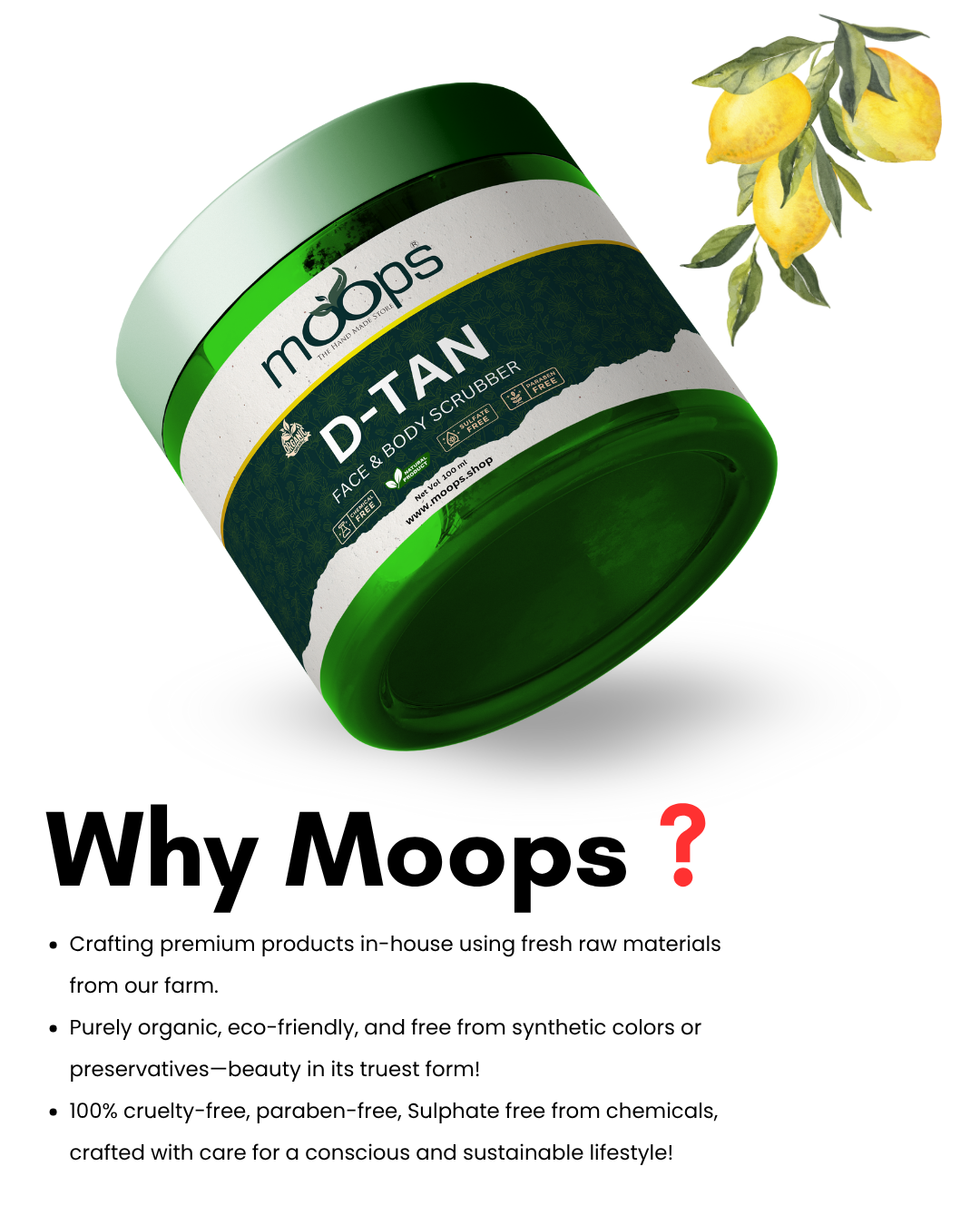 Moops D-Tan Face & Body Scrubber