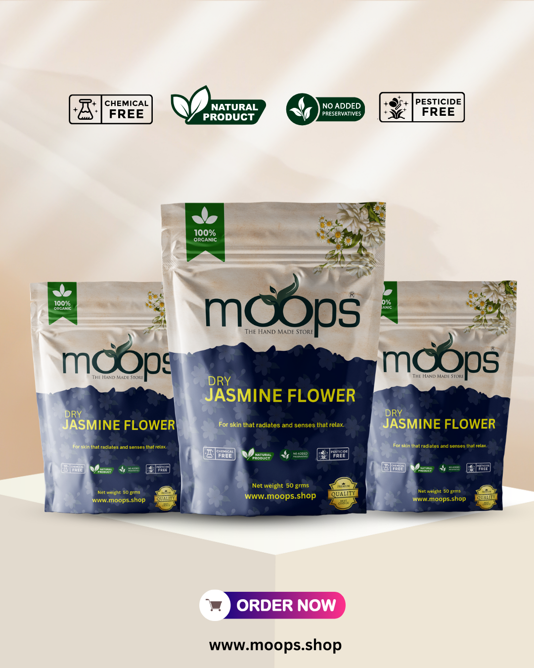 Moops Dried Jasmine Flowers