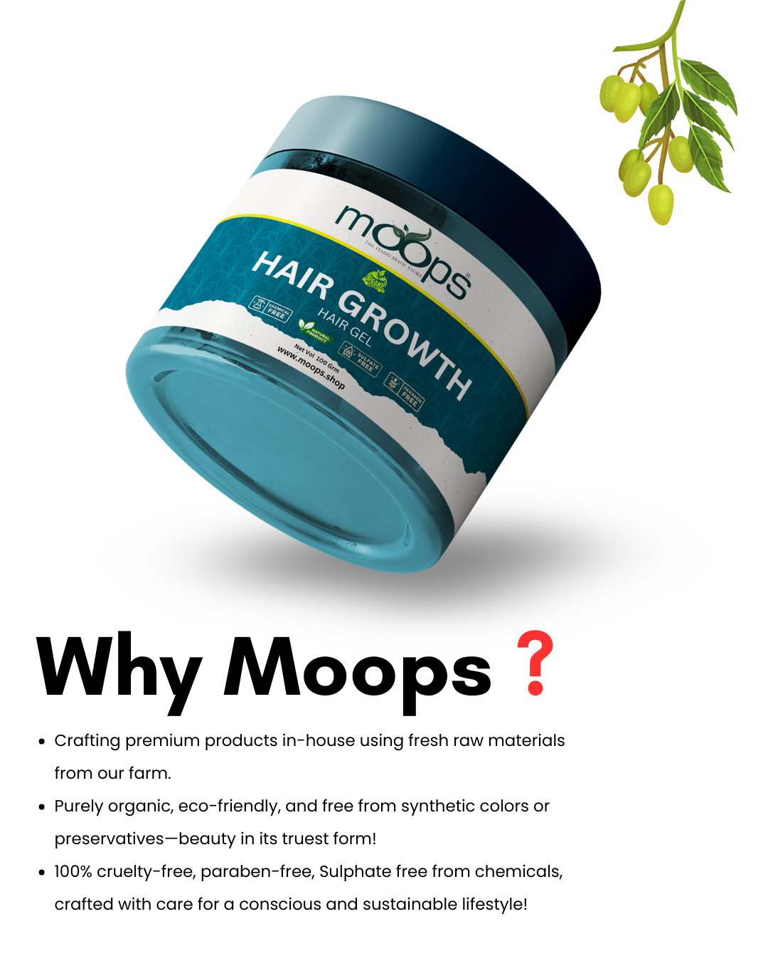 Moops Hair Growth Hair Gel