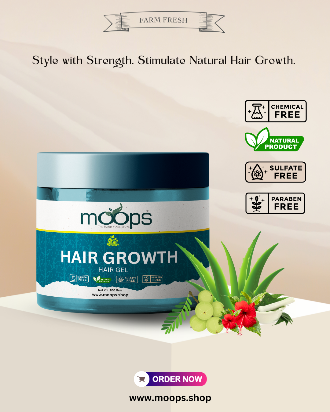 Moops Hair Growth Hair Gel