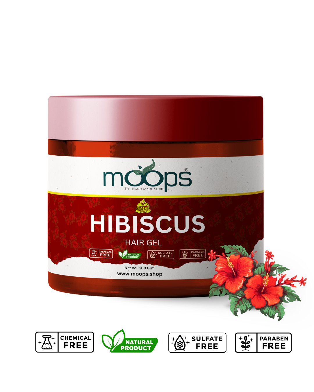 Moops Hibiscus Hair Gel