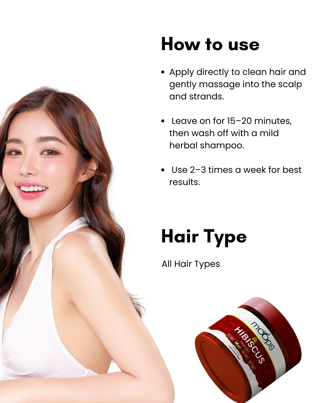 Moops Hibiscus Hair Gel