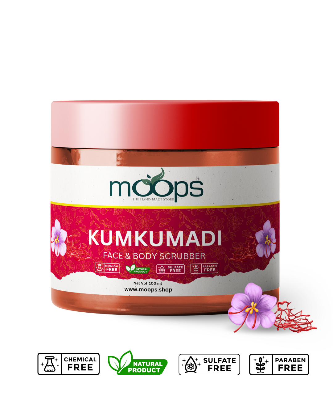 Moops Kunkumadi Face & Body Scrubber