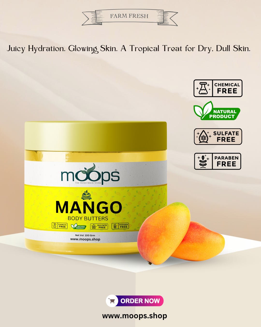 Moops Mango Body Butter