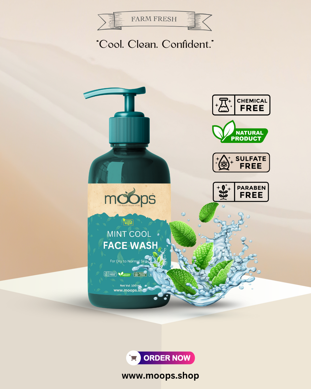 Moops Mint Face Wash