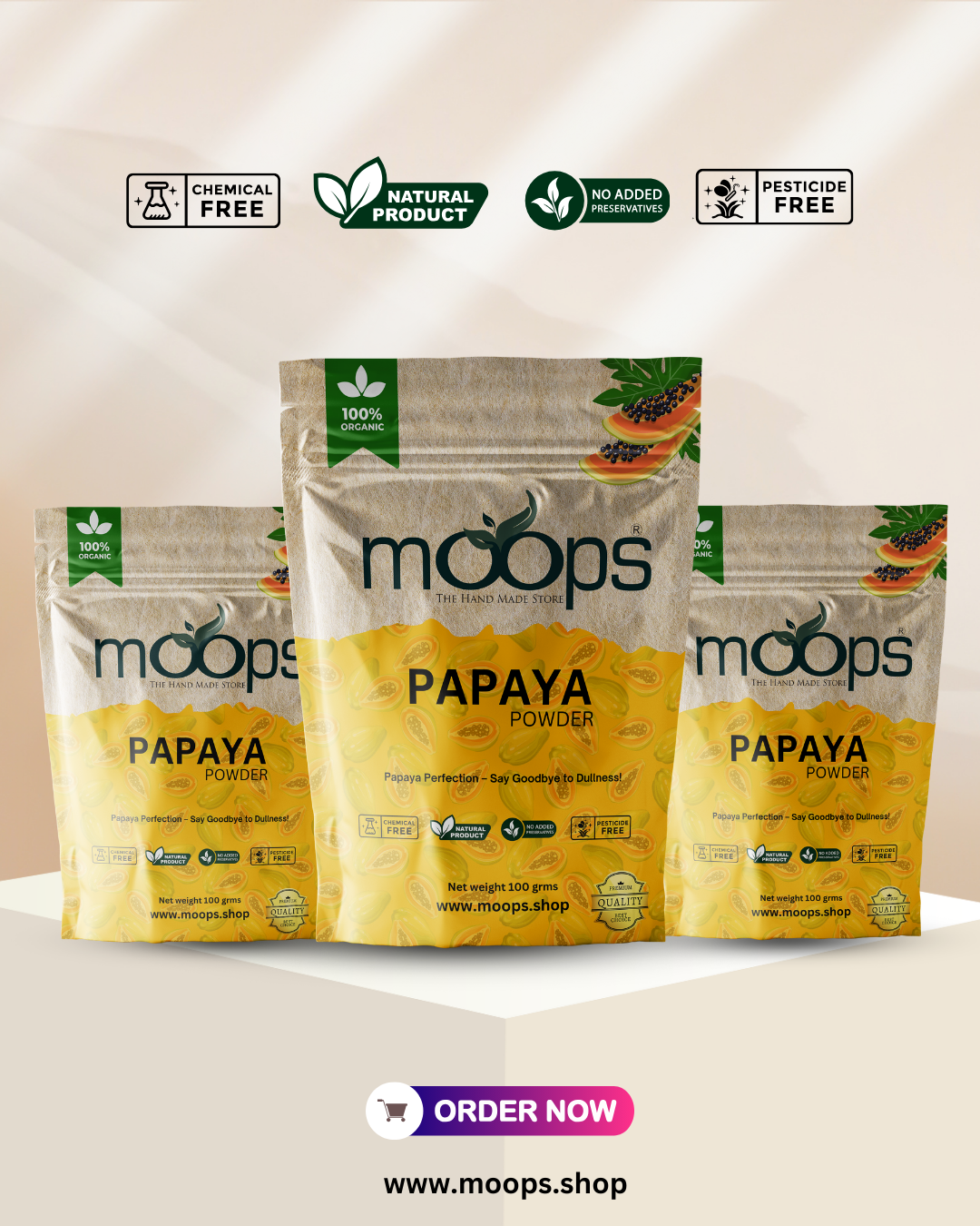Moops Papaya Powder