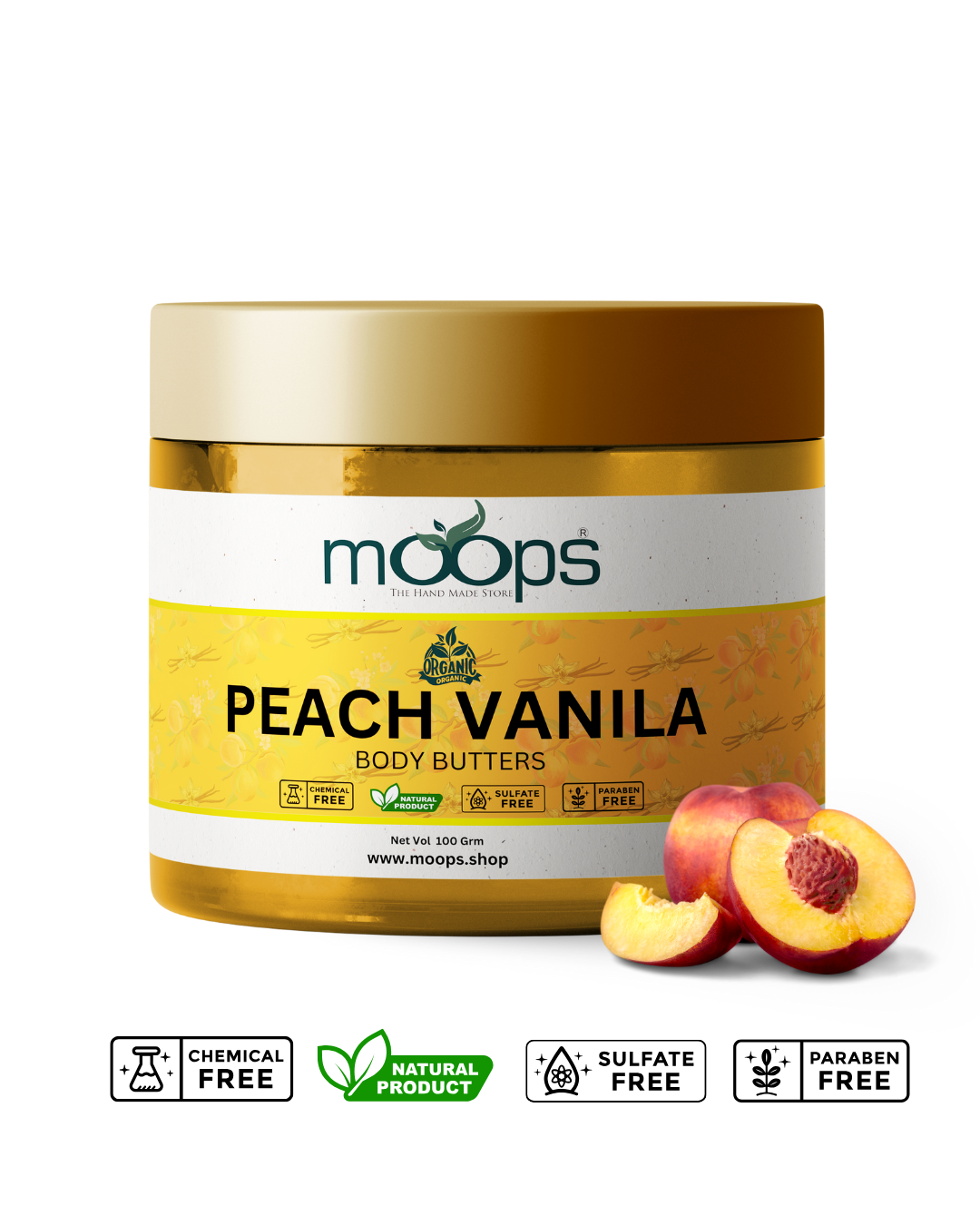Moops Peach Vanilla Body Butter