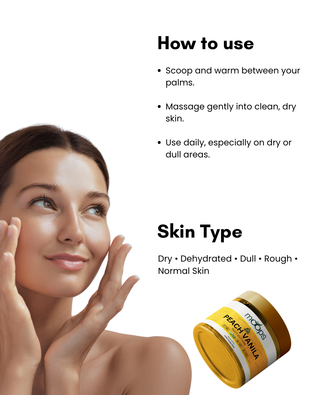 Moops Peach Vanilla Body Butter