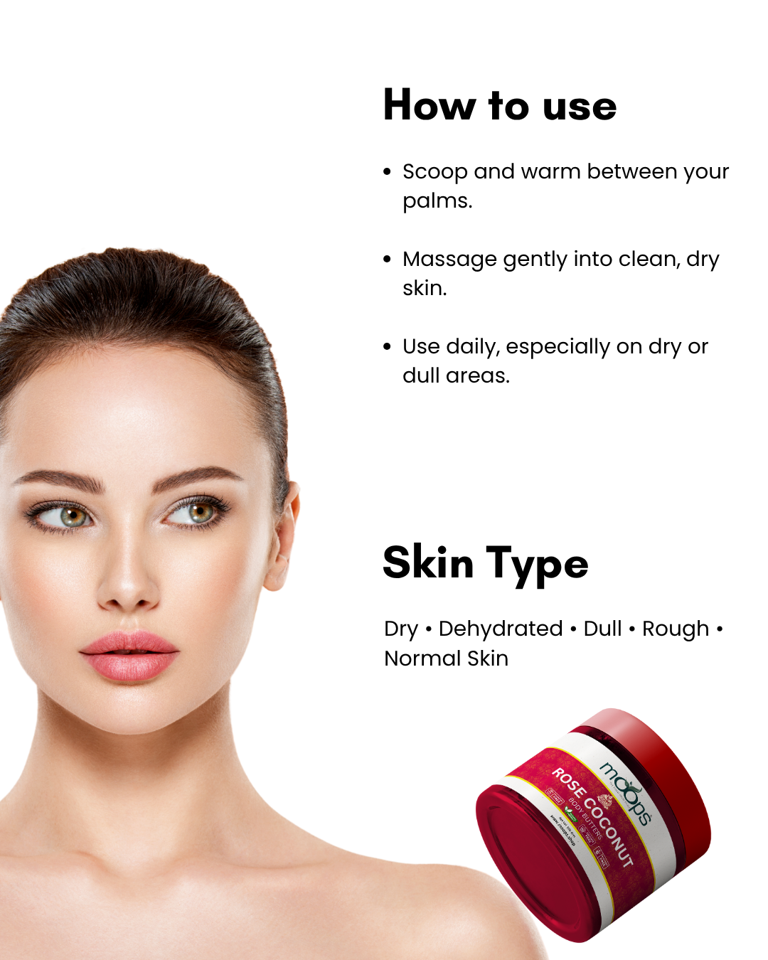 Moops Rose Coconut Body Butter