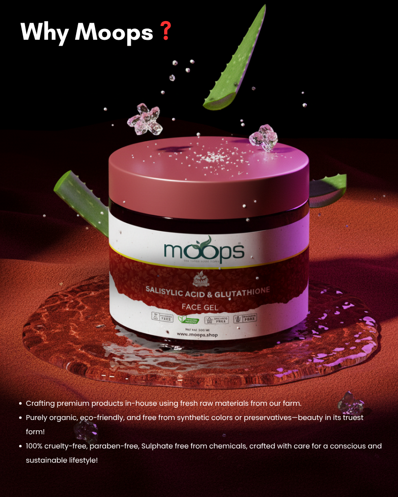 Moops Salicylic & Glutathione Face Gel