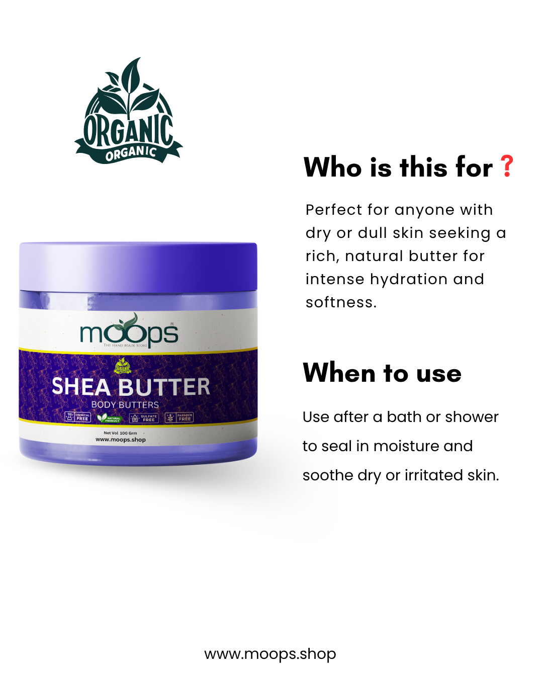 Moops Shea Butter Body Butter
