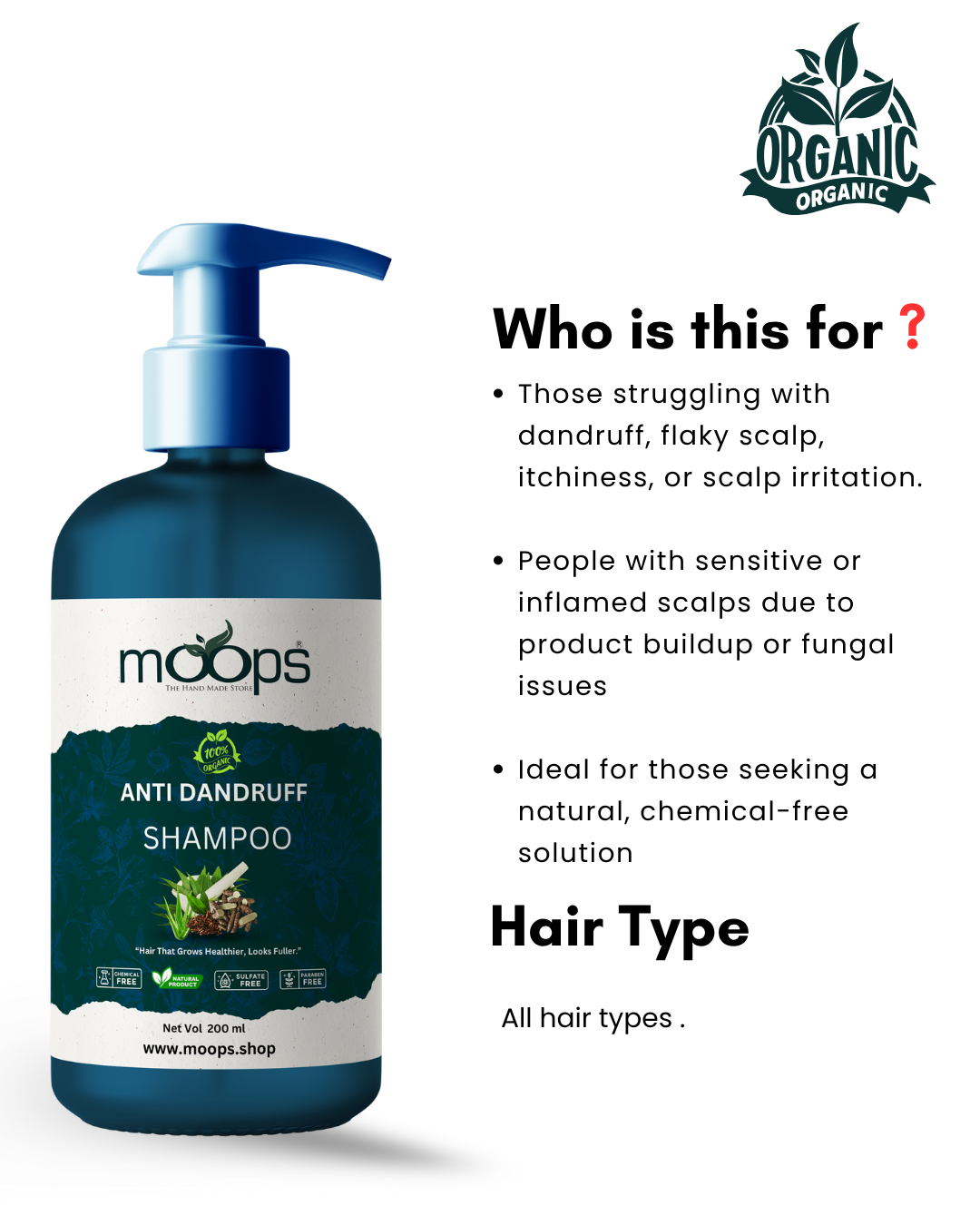 Moops Anti-Dandruff Shampoo