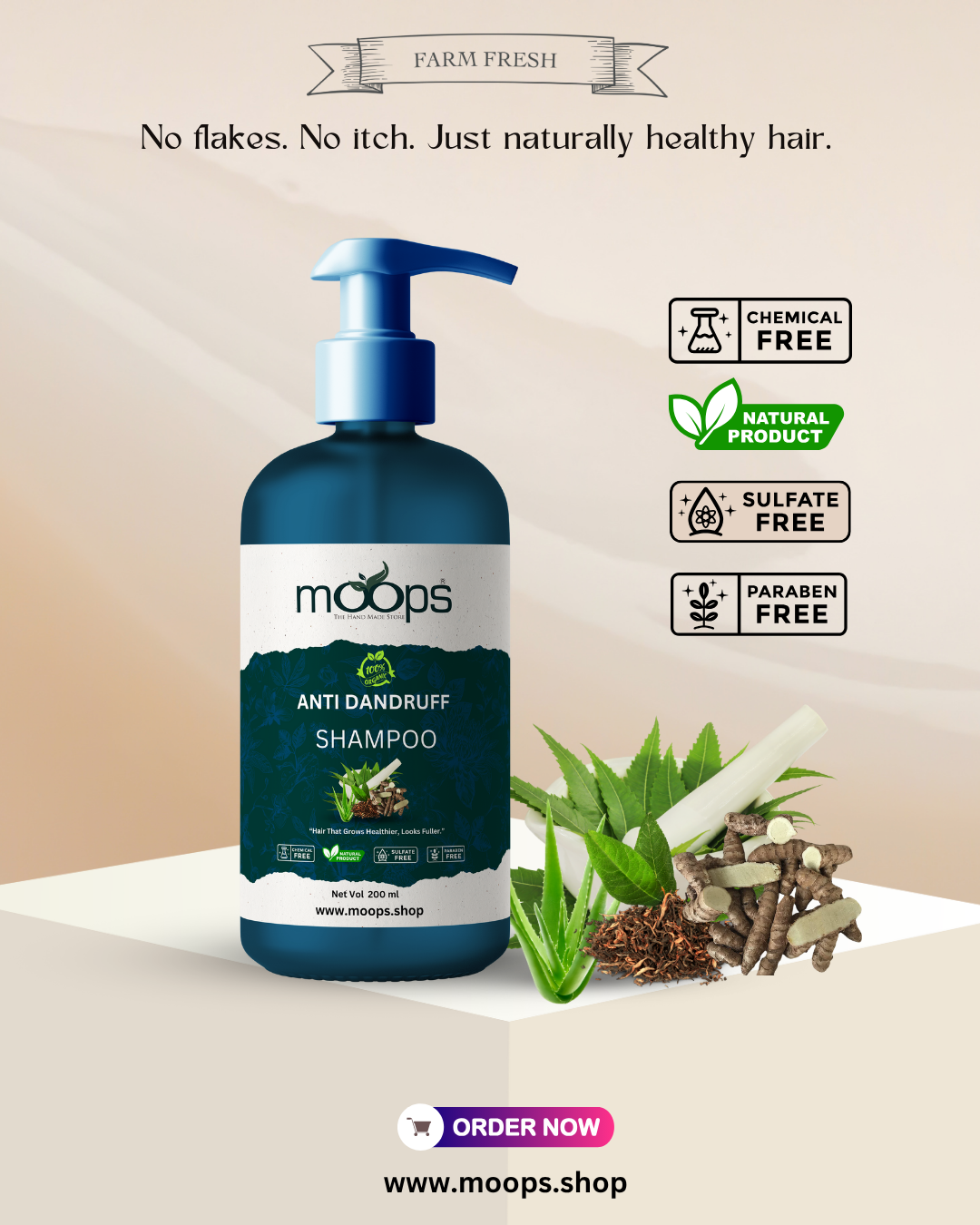 Moops Anti-Dandruff Shampoo