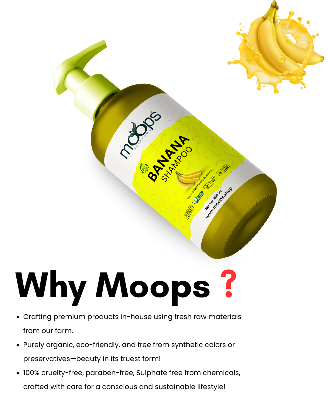 Moops Banana Shampoo
