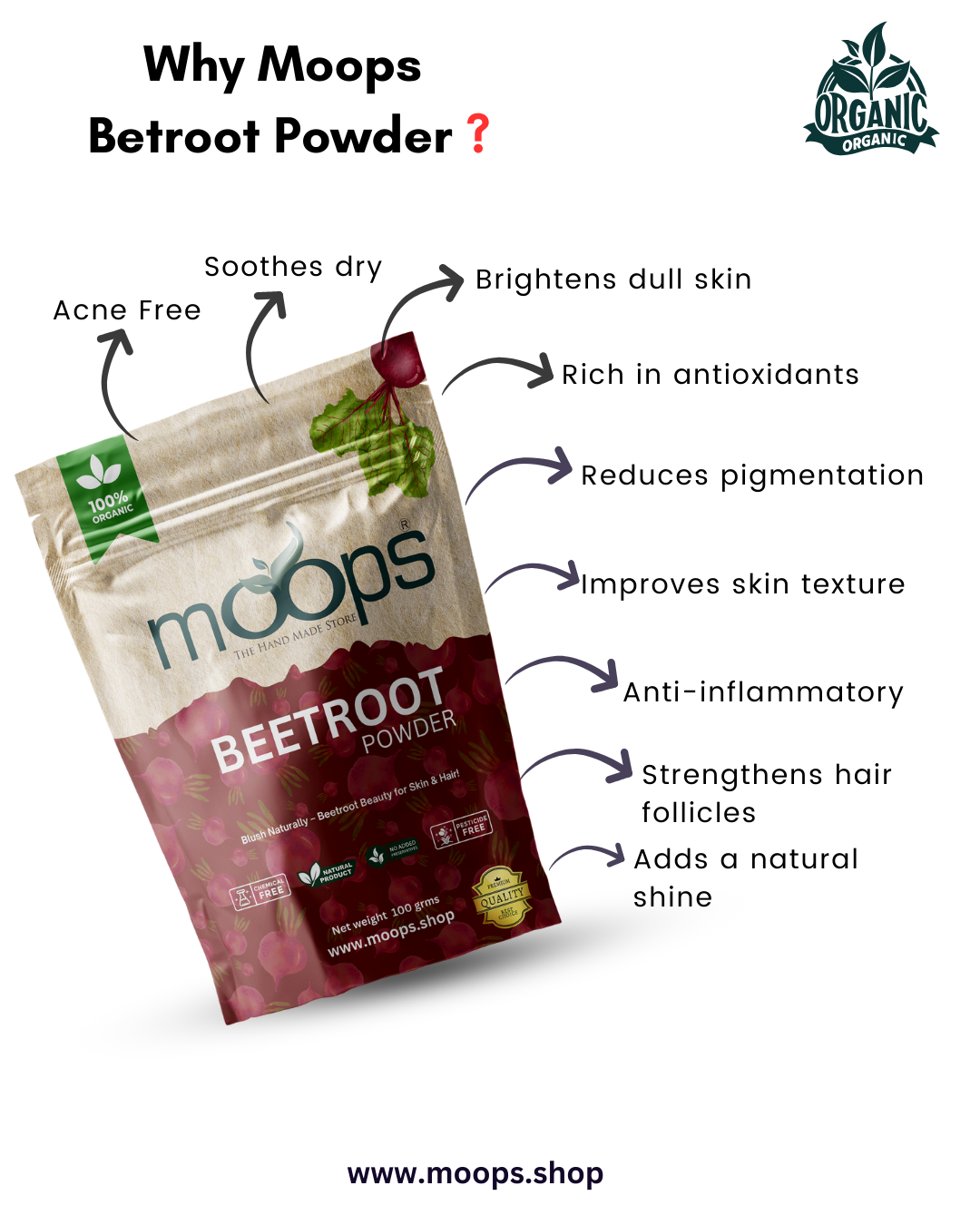 Moops Beetroot Powder