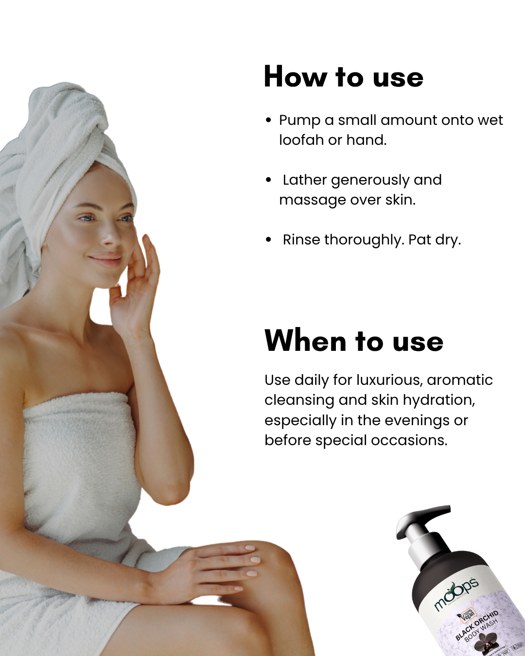 Moops Black Orchid Body Wash