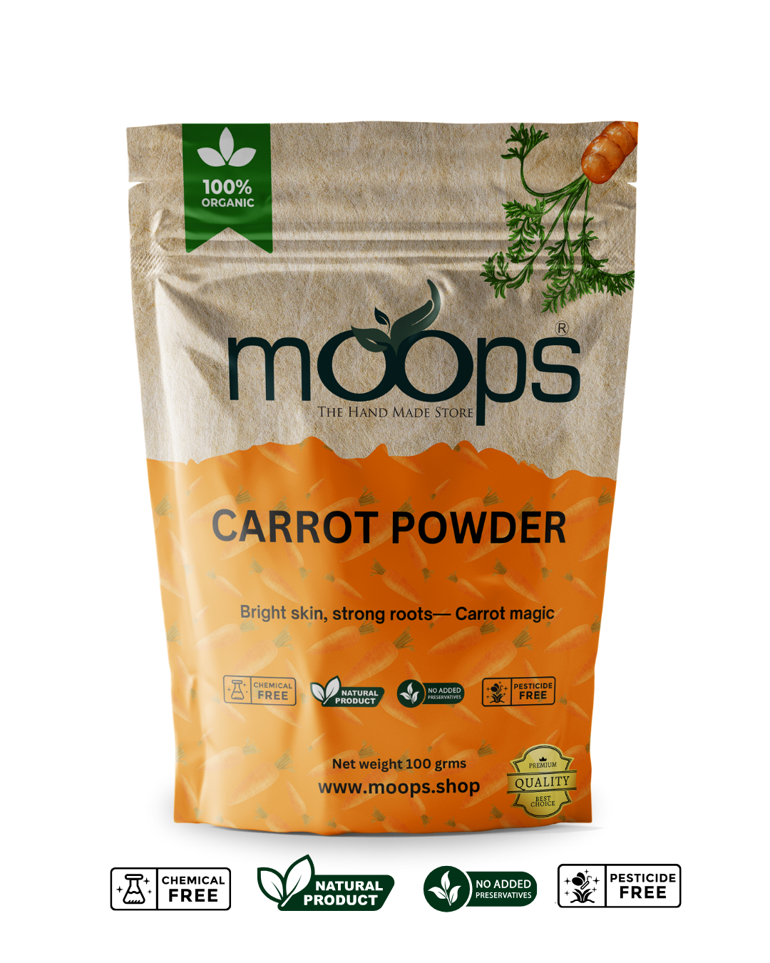 Moops Carrot Powder