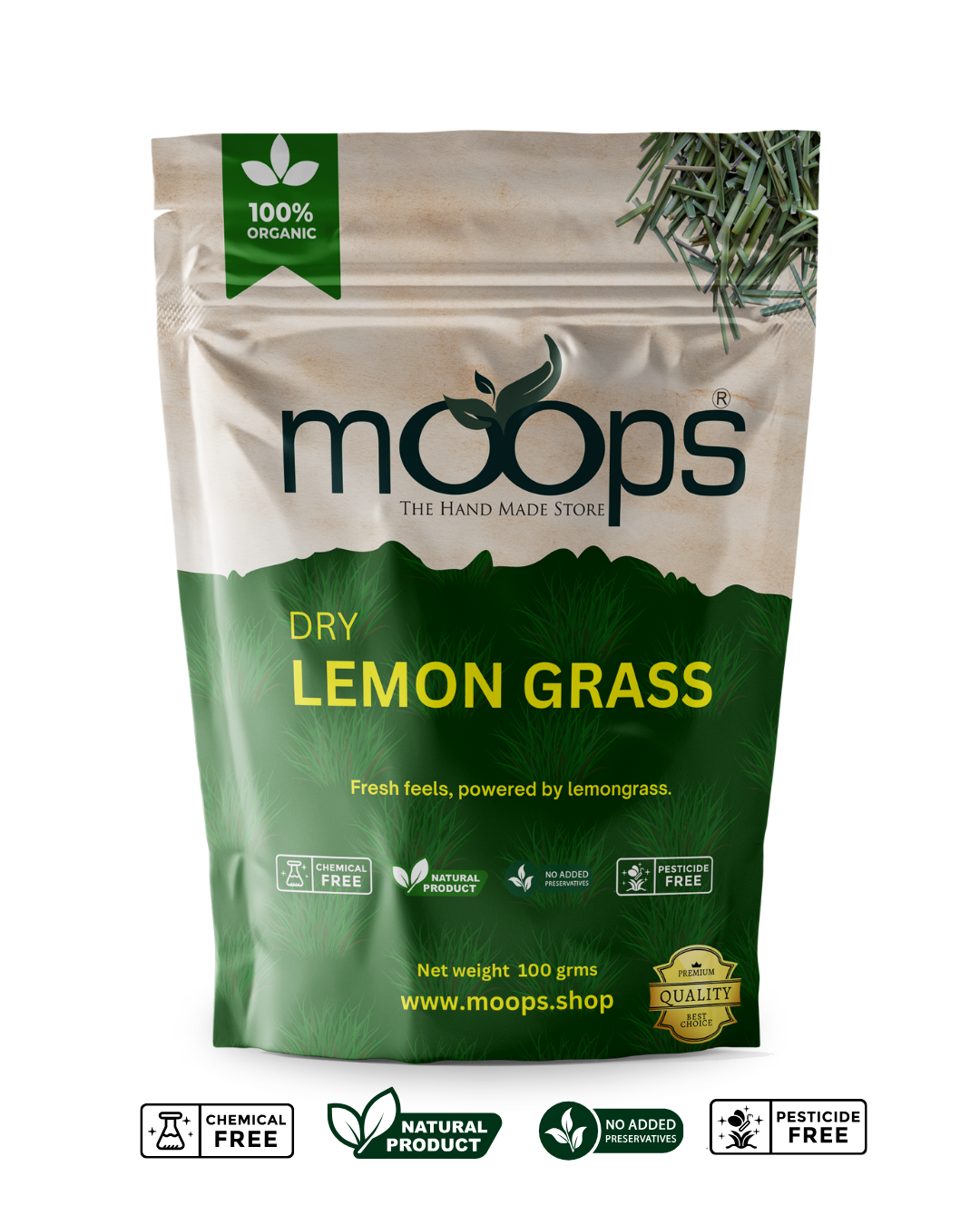 Moops Dried Lemongrass Leaves