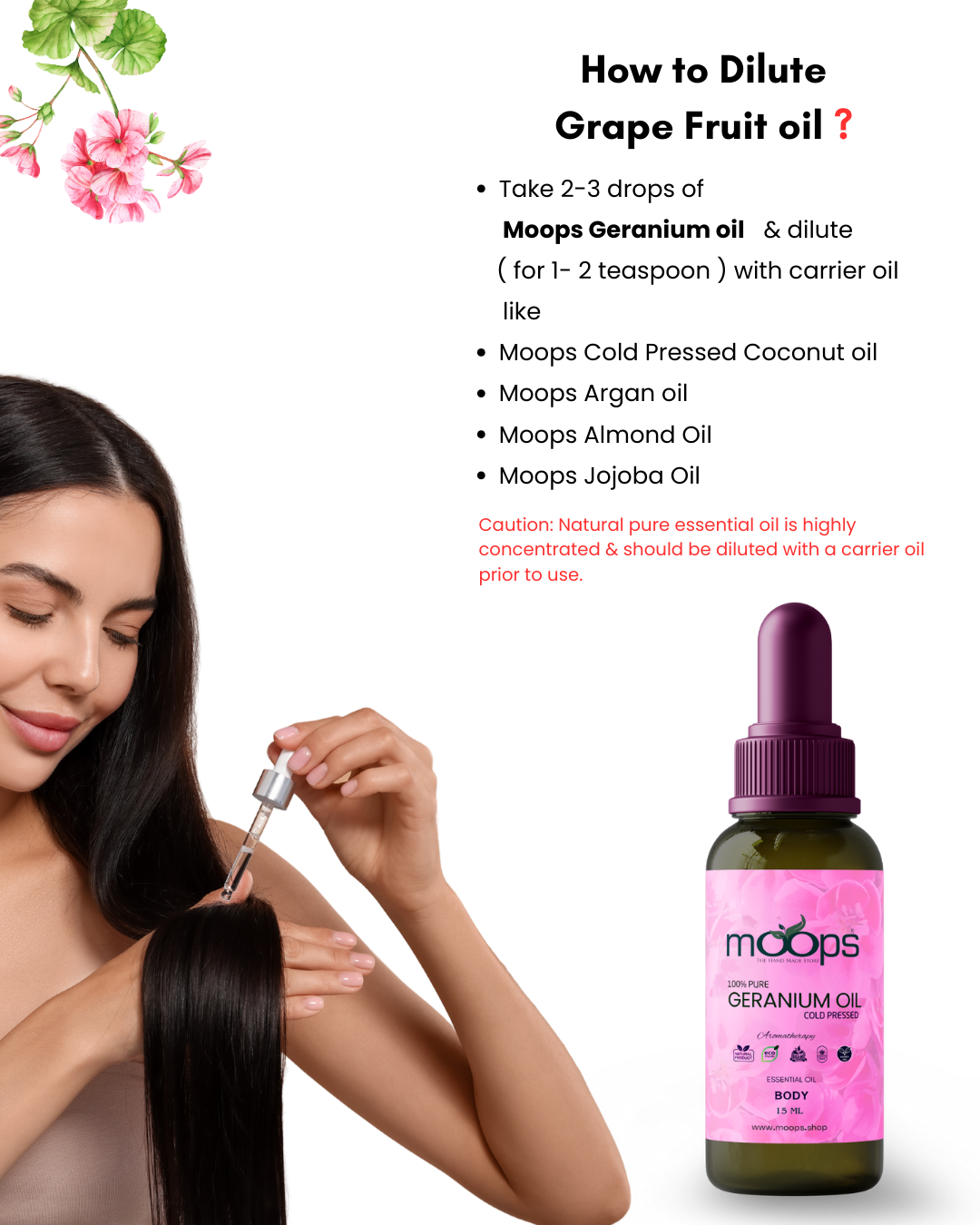 Moops Geranium Oil