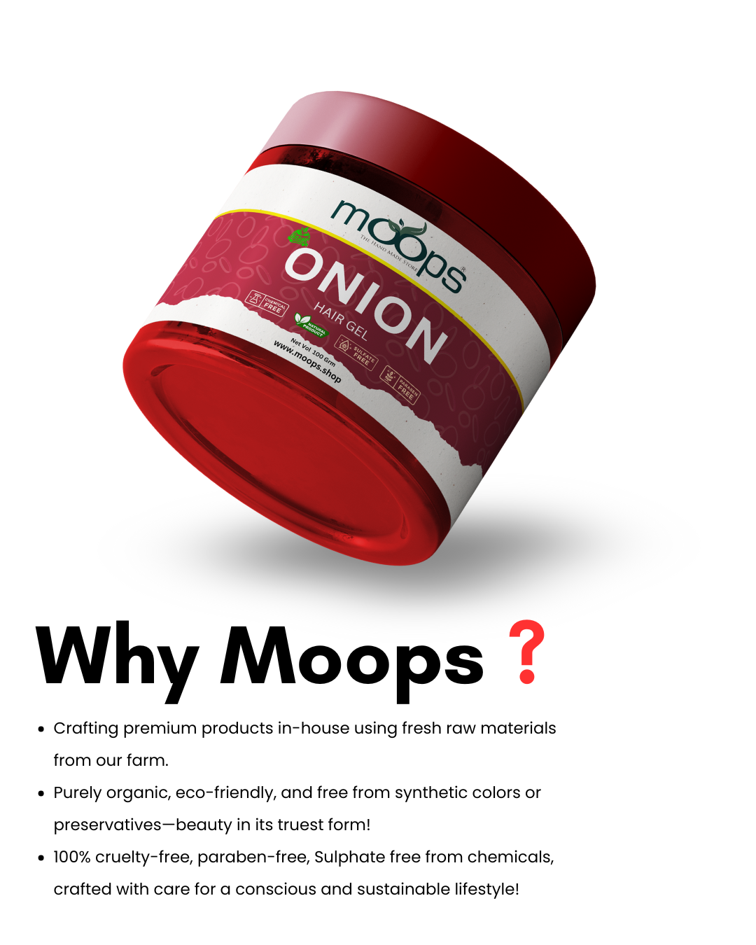 Moops Onion Hair Gel