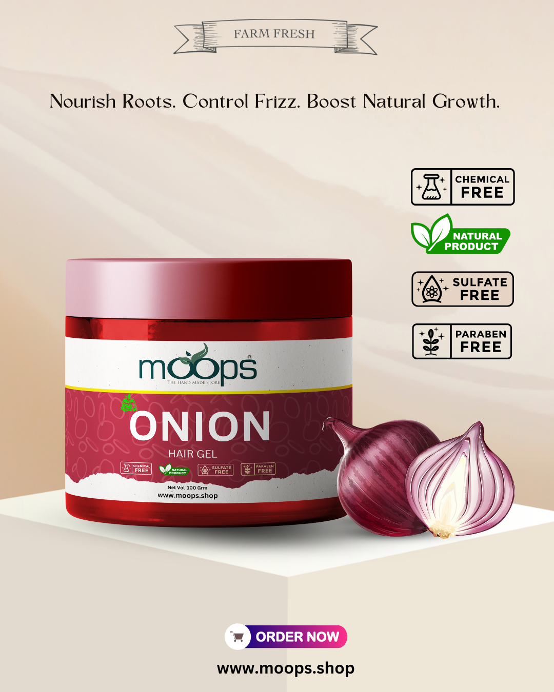 Moops Onion Hair Gel