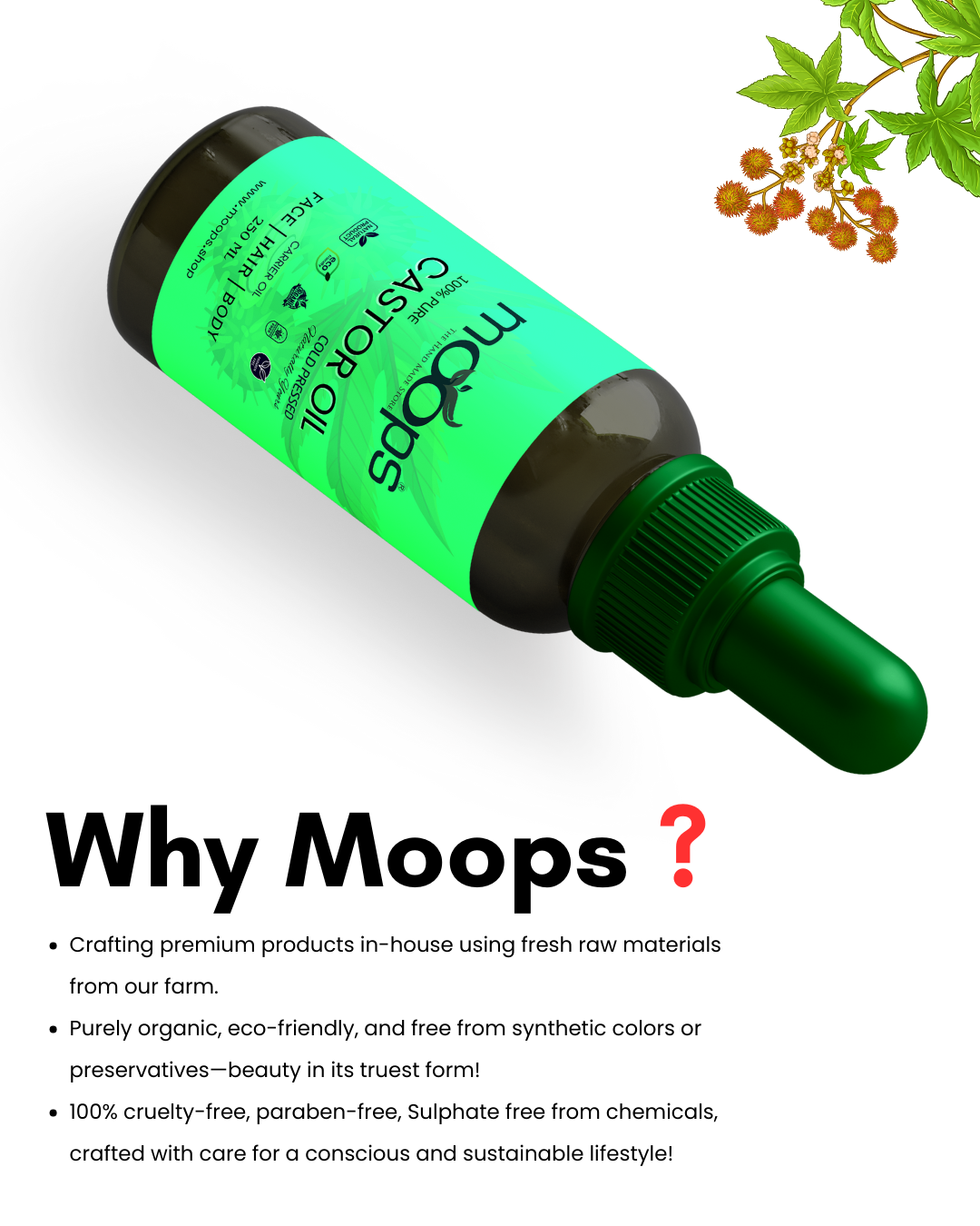 Moops Castor Oil