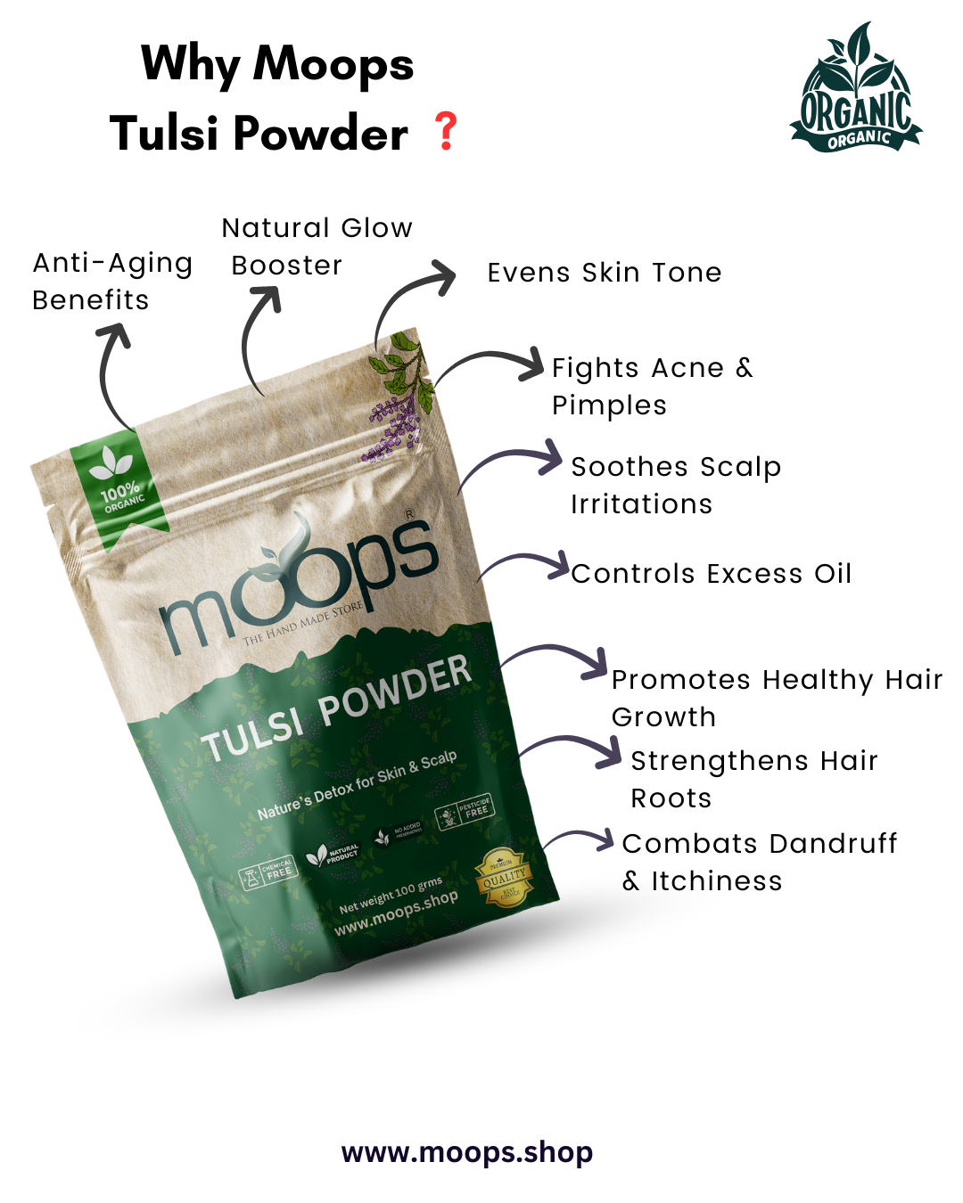 Moops Tulsi Powder