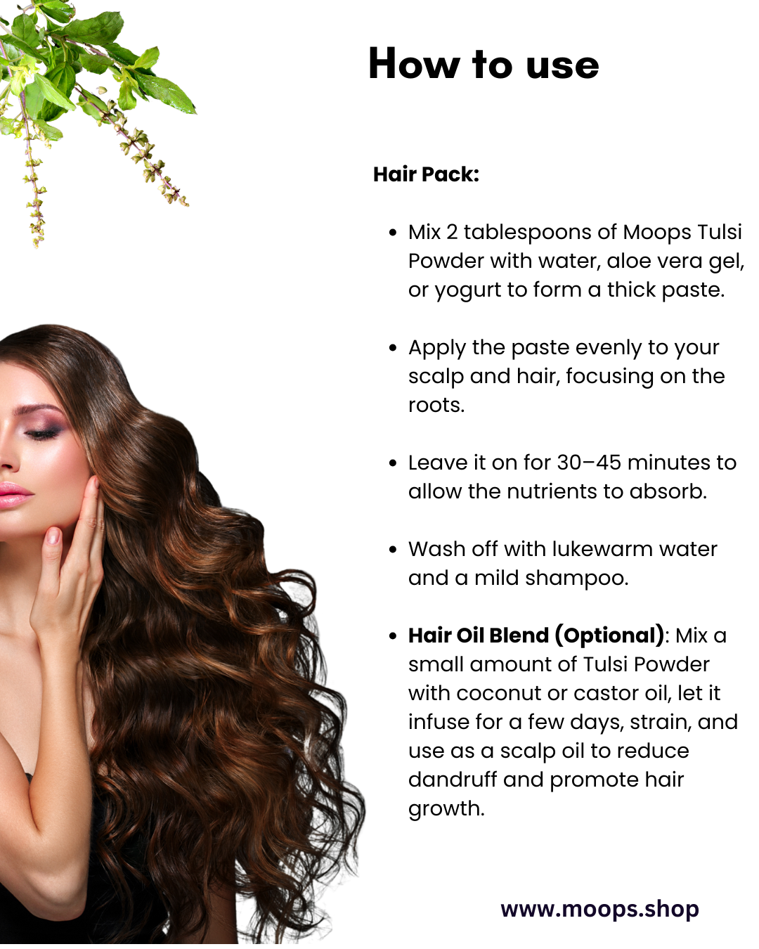 Moops Tulsi Powder