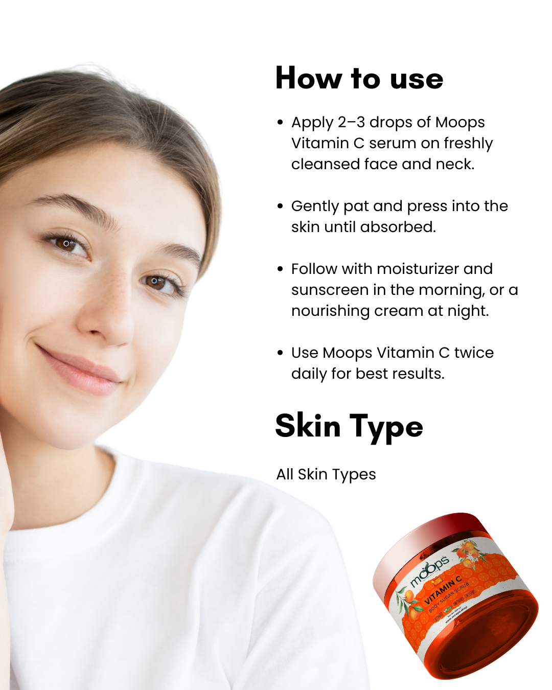Moops Vitamin C Sugar Body Scrub