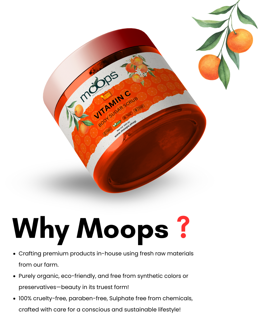 Moops Vitamin C Sugar Body Scrub