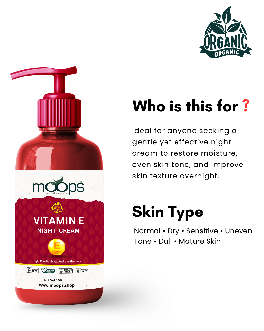 Moops Vitamin E Night Cream
