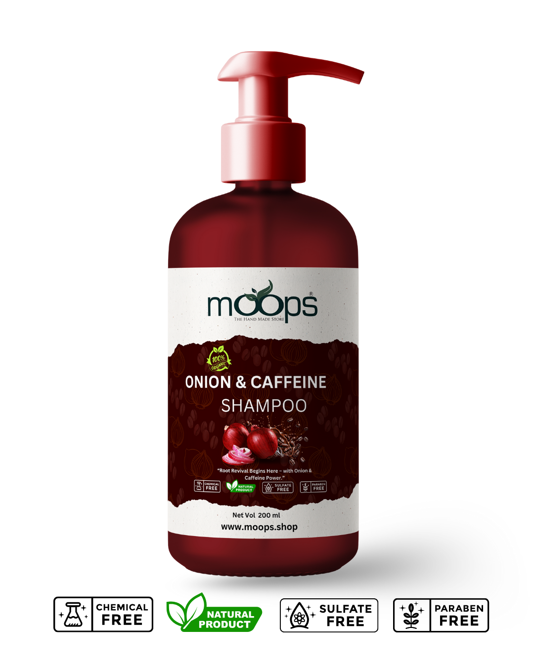 Moops Onion & Caffeine Shampoo