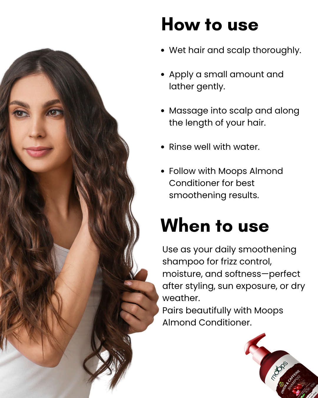 Moops Onion & Caffeine Shampoo