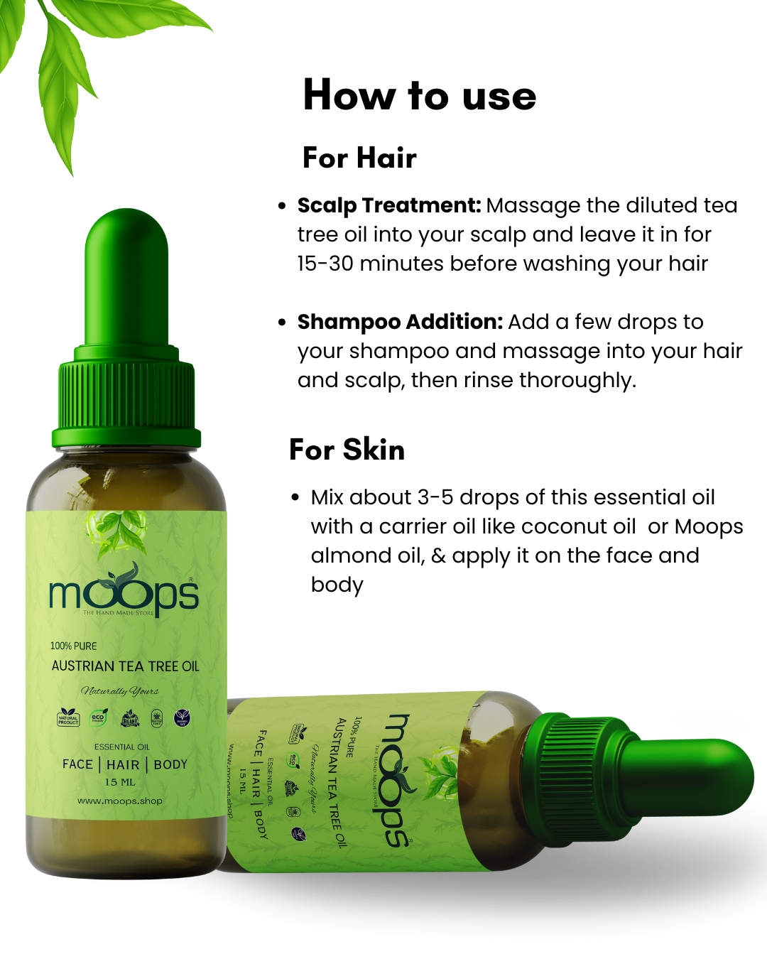 Moops Australian Tea Tree Oil