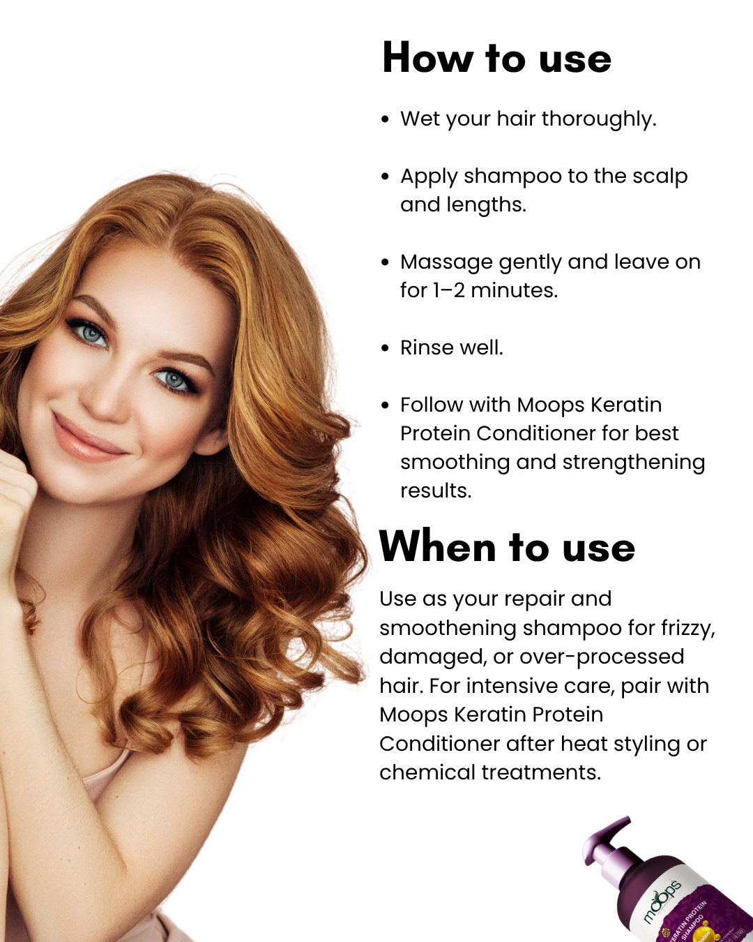 Moops Keratin Protein Shampoo