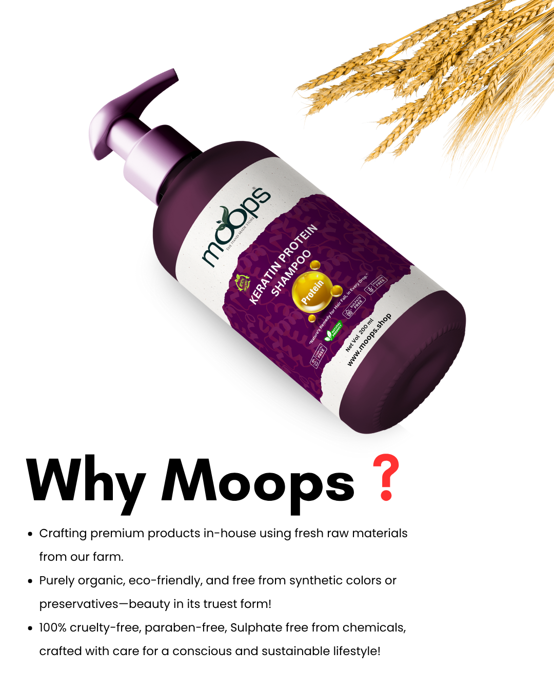 Moops Keratin Protein Shampoo