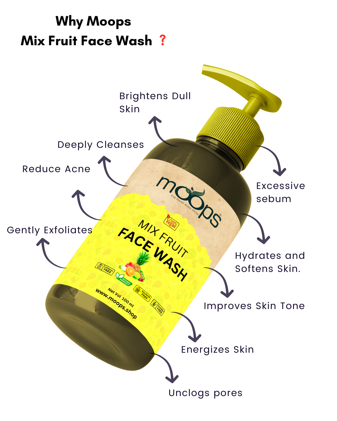 Moops Mix Fruit Face Wash