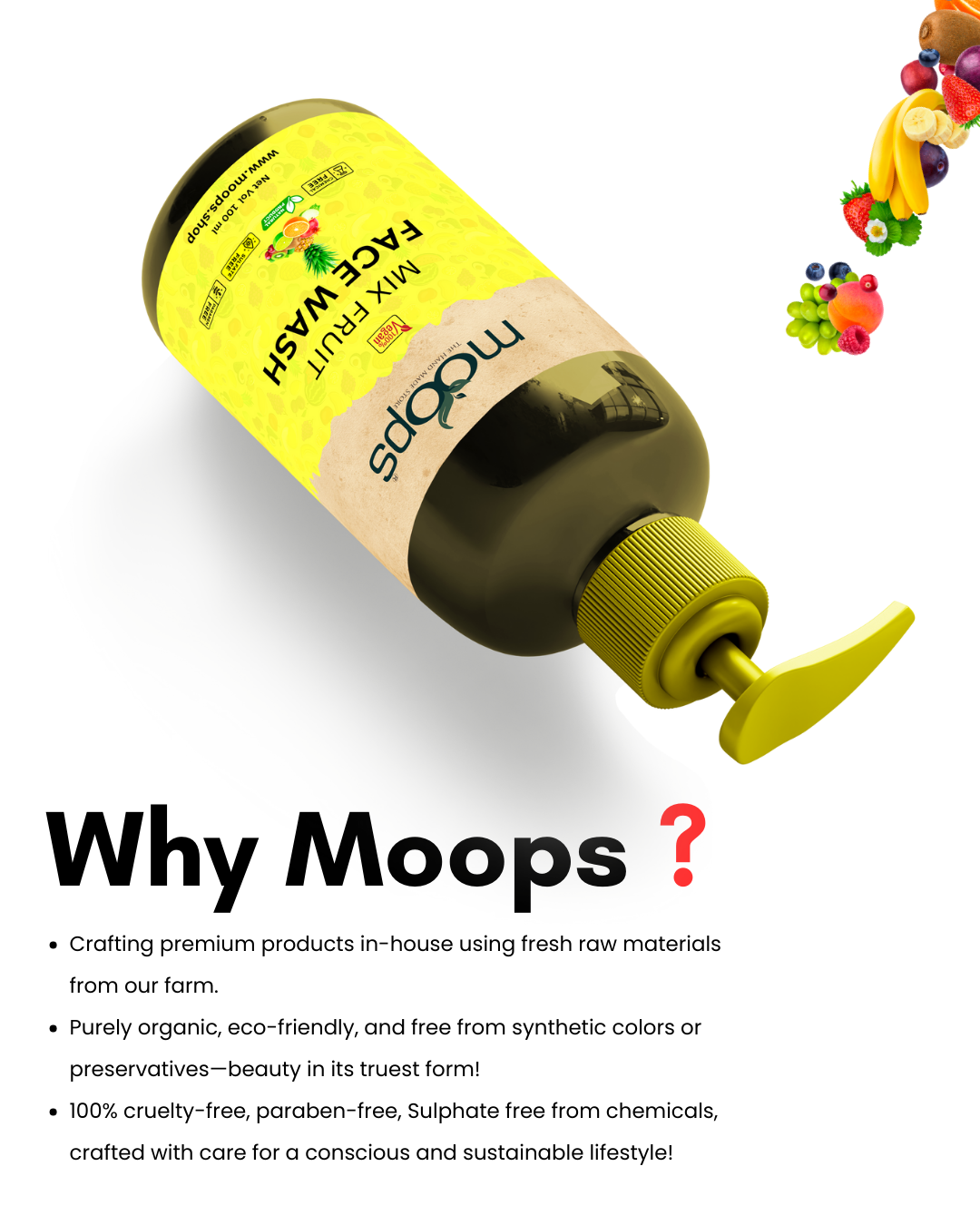 Moops Mix Fruit Face Wash