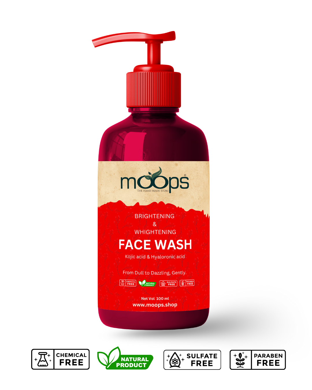Moops Bright & White Face Wash