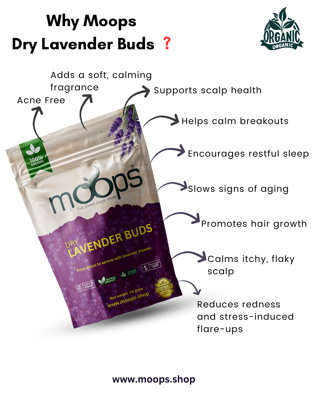 Moops Dried Lavender Buds